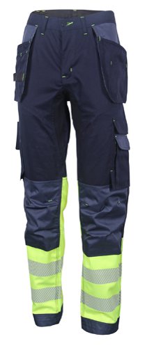 Beeswift B-Seen High Visibility Two Tone Trousers Saturn Yellow/Navy