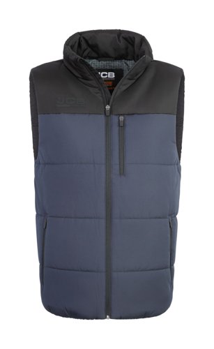 JCB Unisex Padded Gilet Navy/Black 2XL