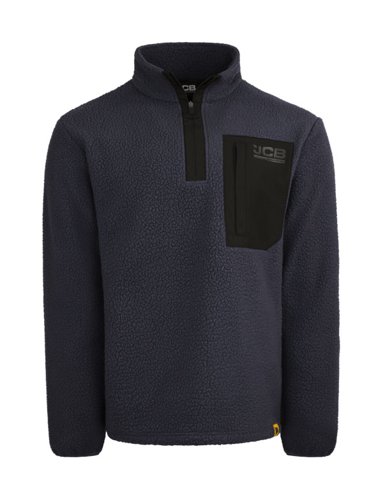 JCB Unisex Borg Fleece Navy 2XL