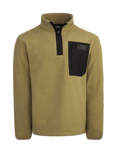JCB Unisex Borg Fleece Olive LGE