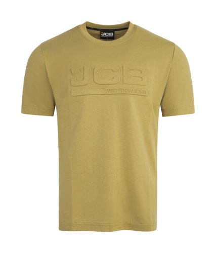 JCB Unisex 3D Embossed T-Shirt Olive 2XL