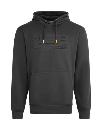JCB Unisex Embossed Hoody Black XL