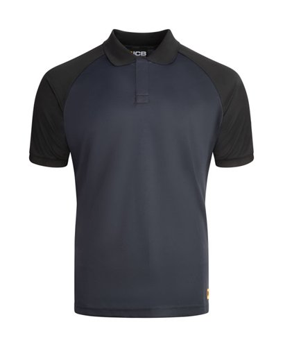 JCB Unisex Classic Collar Polo Shirt Navy/Black 2XL