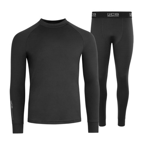 JCB Unisex Base Layer Set Black XL