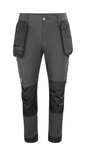 JCB Mens 4-Way Stretch Holster Pocket Trouser Dark Shadow 28R