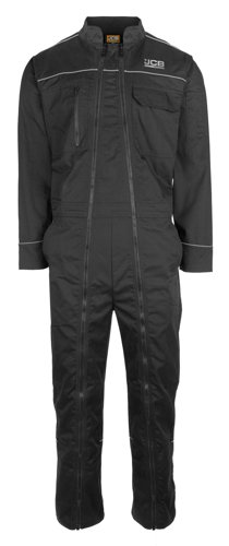 JCB Double Zip Overall Black 2XL