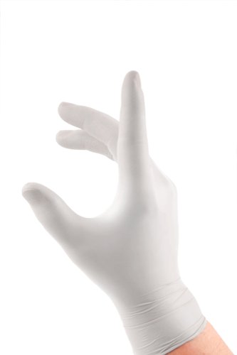 Beeswift Latex Examination Gloves White M (Box of 1000)