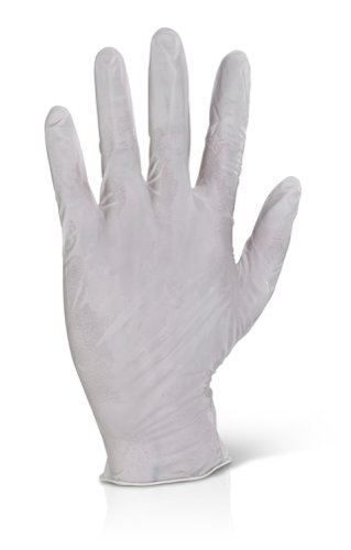 Beeswift Latex Examination Gloves Powder Free White L (Box of 1000)