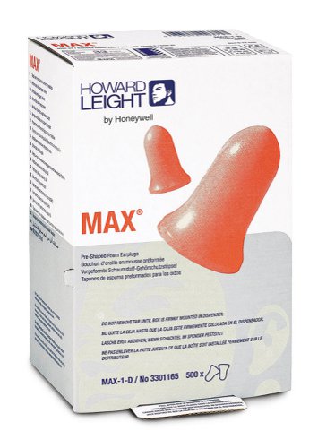 Howard Leight Max-1-D Max Ls500 Disp Refill  (Pack of 500) Ear Plugs HL3301165
