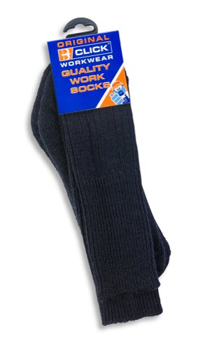 Warm and durable socks with a rib knit construction. Manufactured to a high quality Made with 60% Wool and 40% Nylon. 3 Pairs of socks.