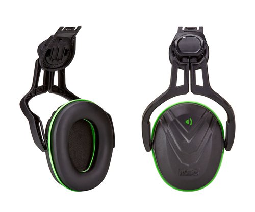 MSA V-Gard Helmet Mounted Ear Defender Low Green 