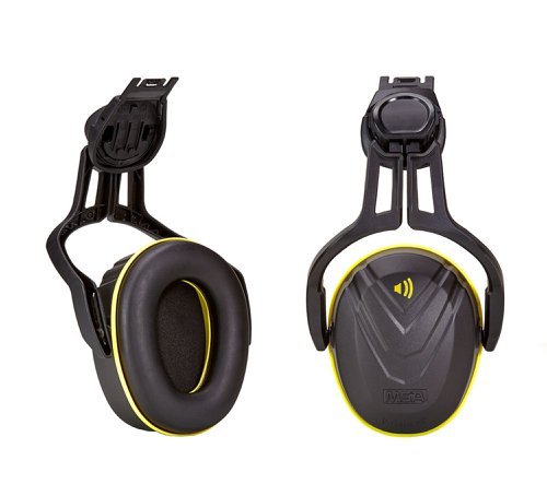 MSA V-Gard Helmet Mounted Ear Defender Medium Yellow 