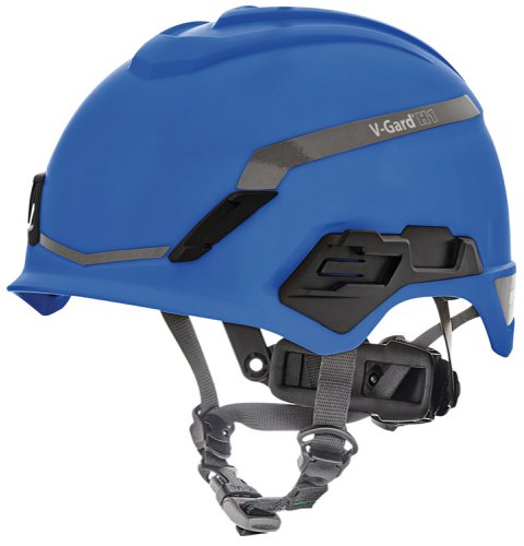 MSA V-Gard H1 Non Vented Helmet Blue 