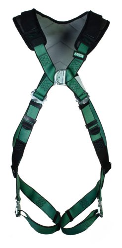 M-MSA102060 | The V-FORM+ full body harness allows you to focus on your job - not your harness. Provides a close and comfortable fit thanks to the racing style bayonet buckle. The athletic cut contours to the body, improving upper torso movement on the job providing increased flexibility, while soft shoulder padding helps to eliminate pressure points and chafing for all day comfort. Further Flexibility is gained via the pull-down adjustment allows you to quickly and easily get the right fit that lasts throughout the working days., 140kg Load capacity, Bayonet steel buckle connection, Back and chest D-Ring, Hex style stitch design makes finding broken threads easy when inspecting the harness, Hydrophobic coated webbing to repel dirt, grease and moisture, Available in sizes small, standard and extra large, EN 361:2002 Personal protective equipment against falls from a height. Full body harnesses 