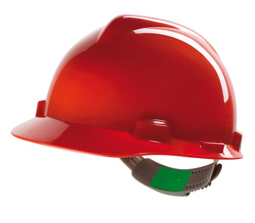 MSA V-Gard Safety Helmet Red 