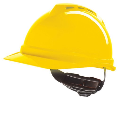 MSA V-Gard 500 Vented Safety Helmet Yellow 