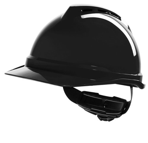MSA V-Gard 500 Vented Safety Helmet Black 