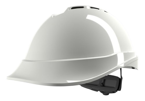 MSA V-Gard 200 Vented Fas-Trac Safety Helmet White 