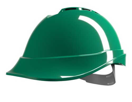 MSA V-Gard 200 Vented Safety Helmet Green 