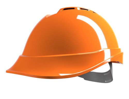 MSA V-Gard 200 Vented Safety Helmet Orange 