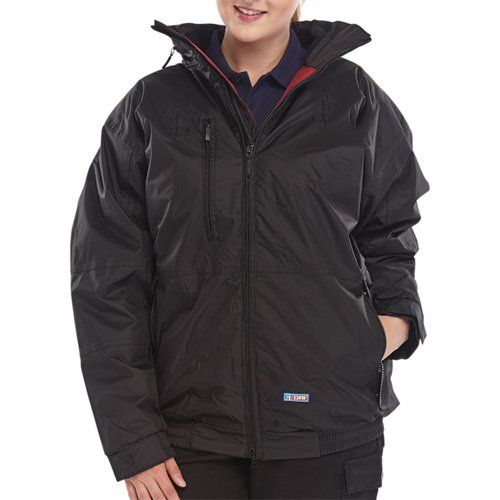 M-MUBJ | Polyester/Pongee fabric, 2 x zipped side pockets with reflective edge, 1 x zipped security pocket, Adjustable hook and loop cuffs, Elasticised waist, Polar fleece lined, Zipped logo access, 2 x internal zipped pockets, Internal mobile phone pocket, Taped Seams, Zip away hood