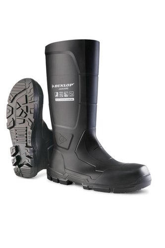 Jobguard Acifort Full Safety Wellington Black Sz 10(4)