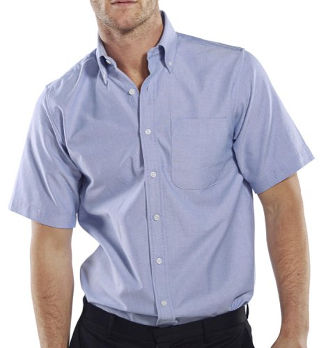 Beeswift Oxford Shirt Short Sleeve Blue 17
