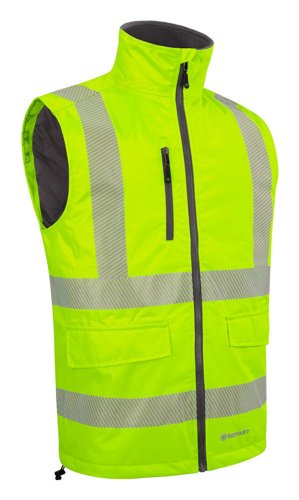 Mens Bodywarmer Fluorescent Yellow 3XL