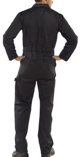 Beeswift Super Click Heavyweight Boilersuit Black 46