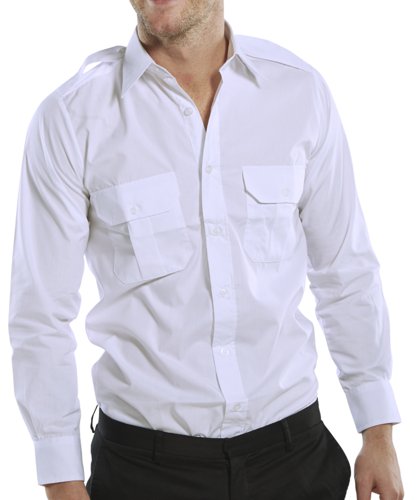 Beeswift Pilot Shirt Long Sleeve White 18