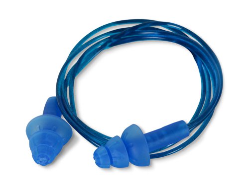 QED001CD | Moulded disposable tree ear plugs. Corded and detectable, Conforms to EN352-2:2002 Attenuation Data: SNR=30, H=31, M=26, L=24