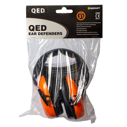 Beeswift Qed Ear Defenders Orange Ear Defenders QED504