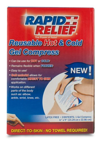 Rapid Aid Reusable Hot / Cold Gel Compress Direct To Skin 