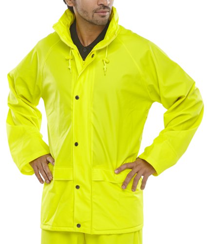 Beeswift B-Dri Weatherproof Super Beeswift B-Dri Jacket with Hood Saturn Yellow