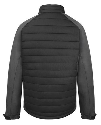 Beeswift Flex Workwear Padded Jacket Black/Grey Med