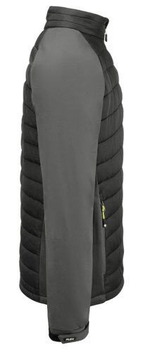 Beeswift Flex Workwear Padded Jacket Black/Grey Med