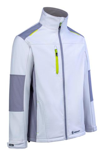 Flex Softshell Jacket Two-Tone White Grey 3XL