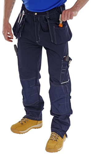 Beeswift Shawbury Multi Purpose Trouser Navy Blue 30T