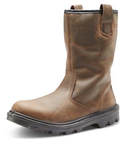 Beeswift Sherpa Dual Density Polyurethane Rubber Rigger Boot Brown 12