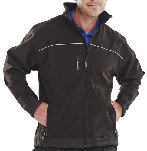 Beeswift Click Soft Shell Jacket Water Resistant Windproof