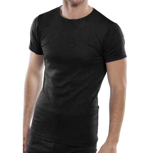 Thermal Vest Short Sleeve Black XL