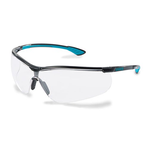 UVEX SPORTSTYLE SPECTACLE BLUE FRAME CLEAR LENS PK5 Safety Glasses UV9193376