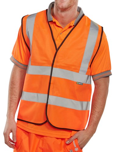 Beeswift En Iso 20471 Vest Orange (Bulk Pack) Orange XL (Box of 100)