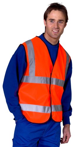 Hi Visibility Vest EN ISO20471 Orange Medium WCENGORM
