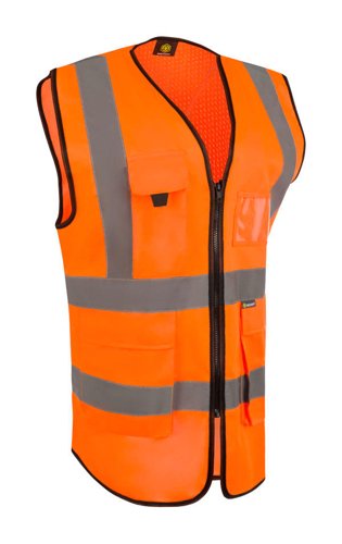 Beeswift Womens Hi-Vis Exec Waistcoat Orange XL (14)