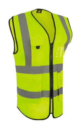 Beeswift Womens Hi-Vis Exec Waistcoat Yellow M (10)