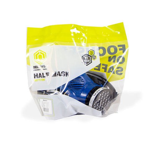 Beeswift Half Mask and P3 Filter Kit Blue/Black Beeswift