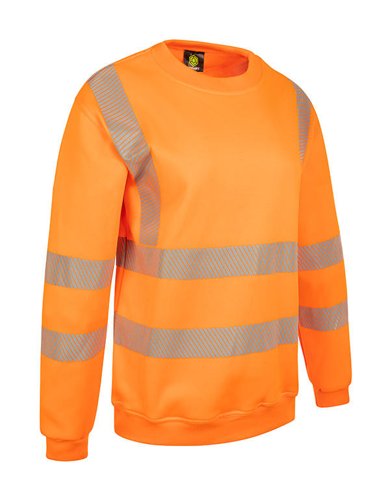 Womens Sweatshirt Fluorescent Orange XS (06)