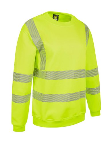 Womens Sweatshirt Fluorescent Yellow 3XL (18)