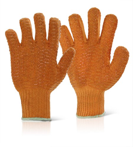Beeswift Click2000 Criss Cross Gloves Orange (Pack of 10)